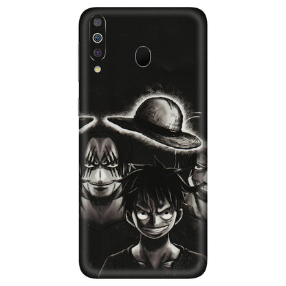 Samsung M/F/Note/Flip and C Phone Skins (All Models) - Black Luffy Hat - 3D Embossed Finish (L-57) Samsung Galaxy M30
