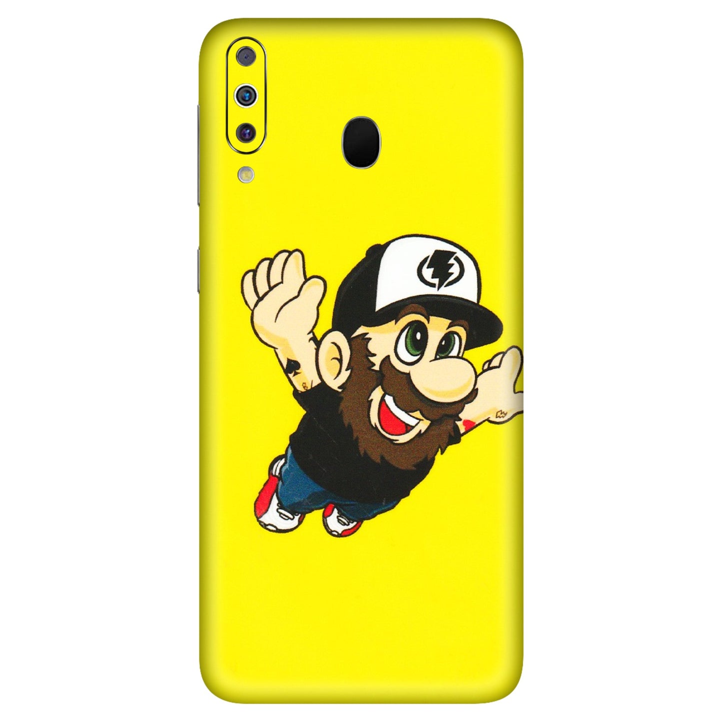 Samsung M/F/Note/Flip and C Phone Skins (All Models) - Flying Beardo - 3D Embossed Finish (L-60) Samsung Galaxy M30
