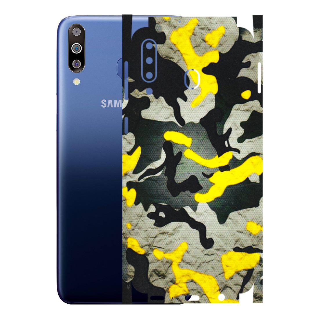 Samsung M/F/Note/Flip and C Phone Skins (All Models) - Yellow Camouflage - 3D Embossed Finish (L-61) Samsung Galaxy M30