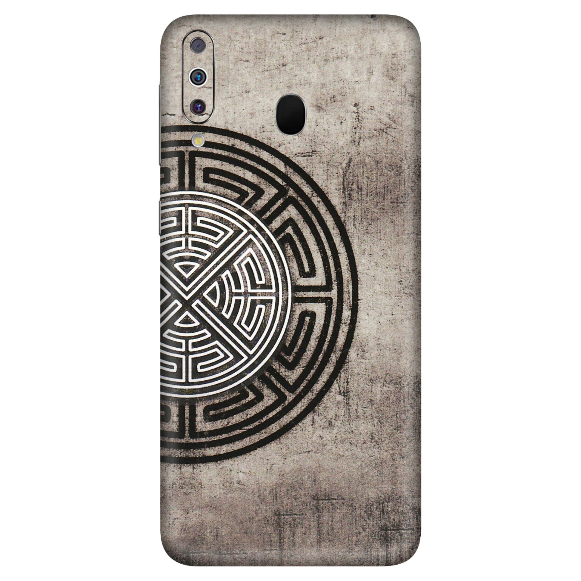 Samsung M/F/Note/Flip and C Phone Skins (All Models) - Mysterious Circular Design - 3D Embossed Finish (L-63) Samsung Galaxy M30