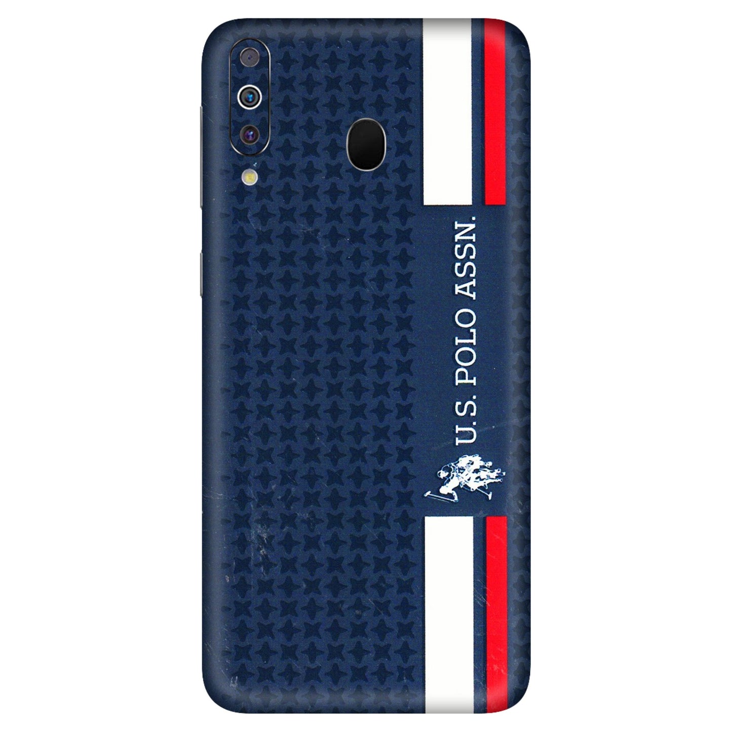 Samsung M/F/Note/Flip and C Phone Skins (All Models) - US POLO Designer Brand - 3D Embossed Finish (L-65) Samsung Galaxy M30