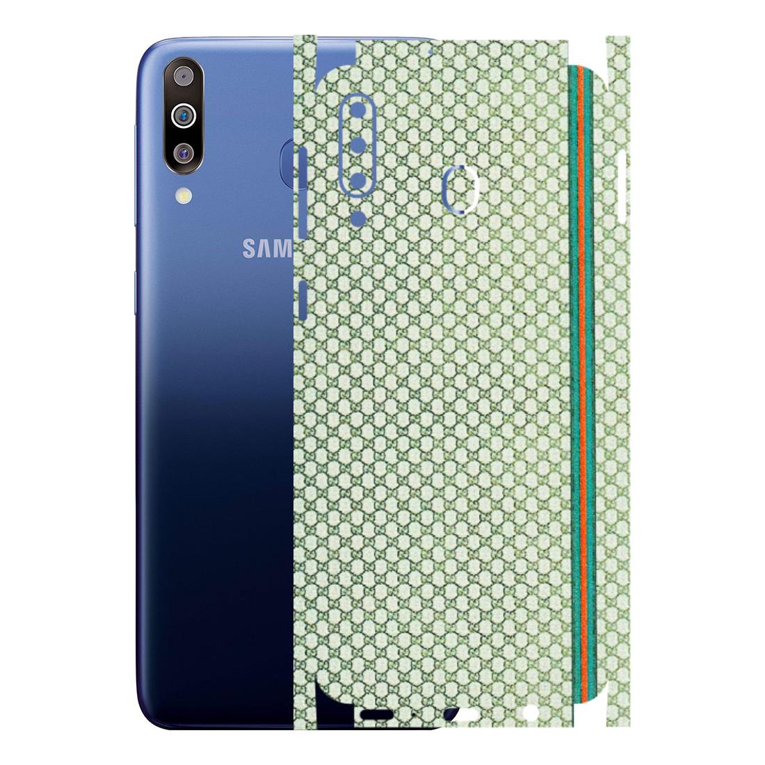 Samsung M/F/Note/Flip and C Phone Skins (All Models) - Gucci Fabric Pattern - 3D Embossed Finish (L-73) Samsung Galaxy M30