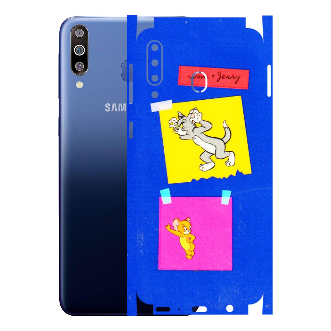 Samsung M/F/Note/Flip and C Phone Skins (All Models) - Tom N Jerry Sticky Notes - 3D Embossed Finish (L-88) Samsung Galaxy M30