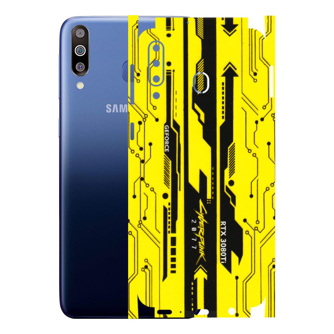 Samsung M/F/Note/Flip and C Phone Skins (All Models) - Yellow Cyberpunk - 3D Embossed Finish (L-93) Samsung Galaxy M30