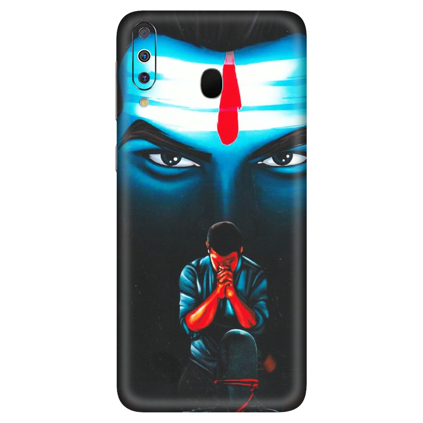 Samsung M/F/Note/Flip and C Phone Skins (All Models) - Mahakal Bhakt - Matte Finish (M-112) Samsung Galaxy M30