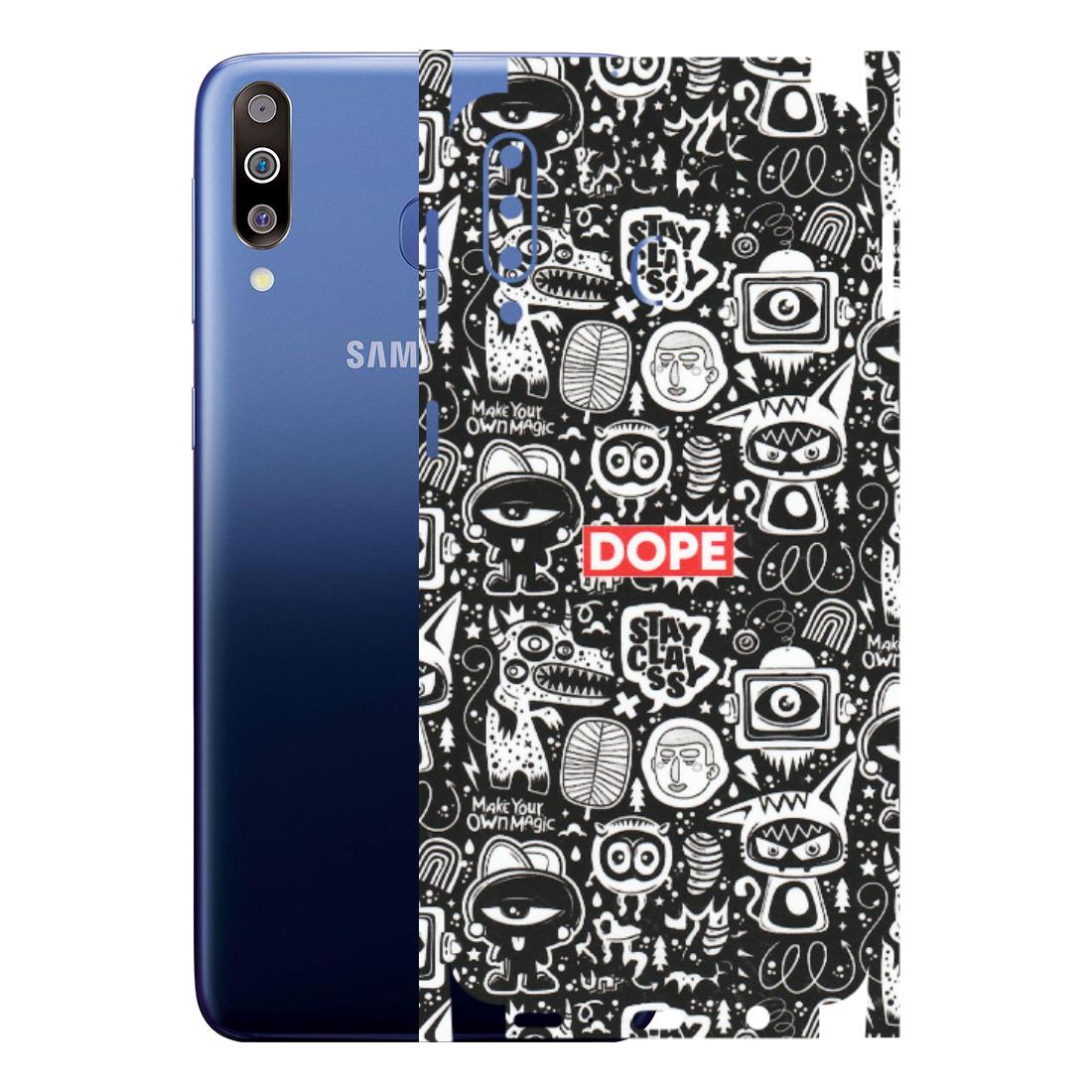 Samsung M/F/Note/Flip and C Phone Skins (All Models) - Dope Stay Classy Black Doodles - Matte Finish (M-126) Samsung Galaxy M30