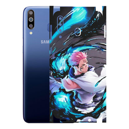 Samsung M/F/Note/Flip and C Phone Skins (All Models) - New Jujutsu Kaisen Grey Blue Anime - Matte Finish (M-127) Samsung Galaxy M30
