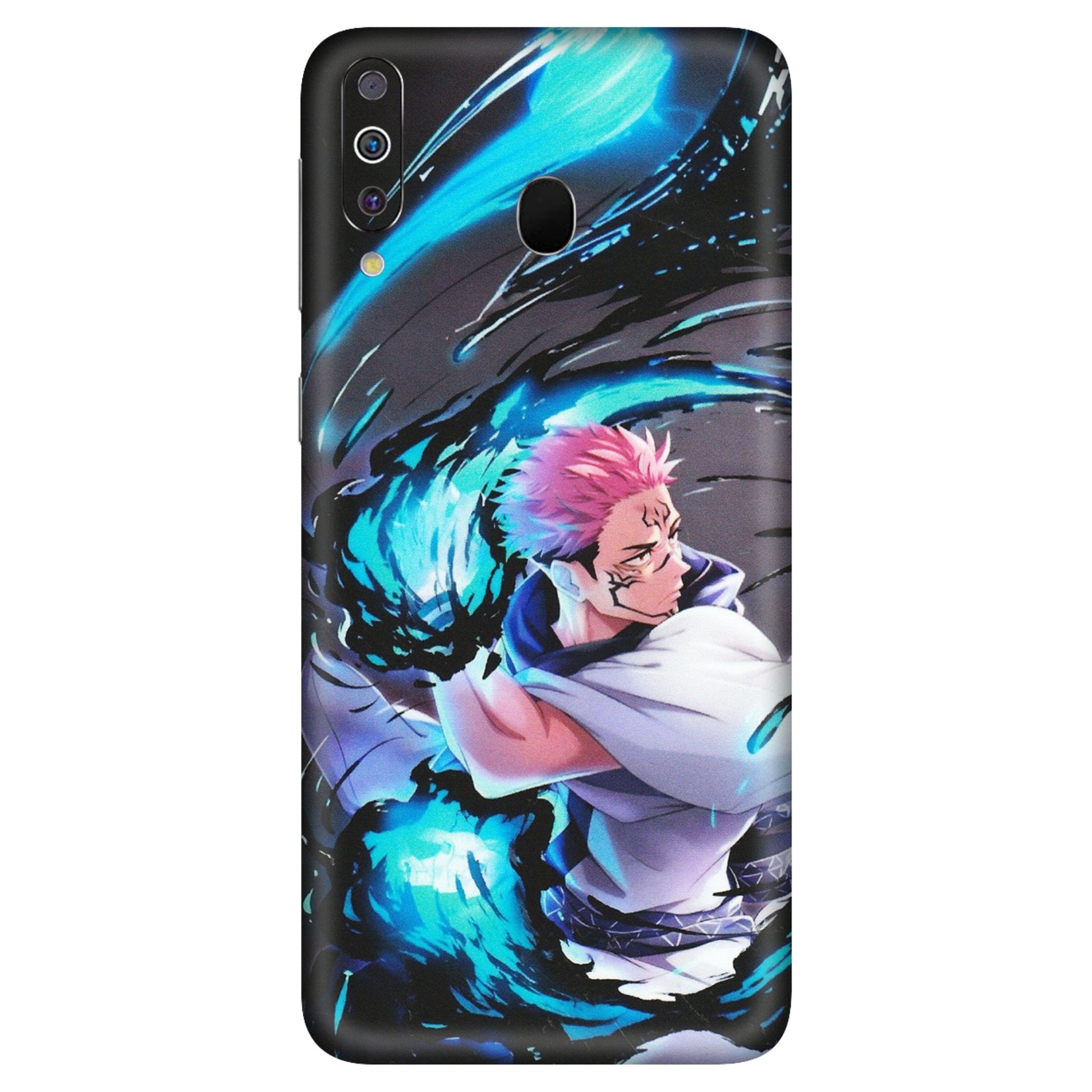 Samsung M/F/Note/Flip and C Phone Skins (All Models) - New Jujutsu Kaisen Grey Blue Anime - Matte Finish (M-127) Samsung Galaxy M30