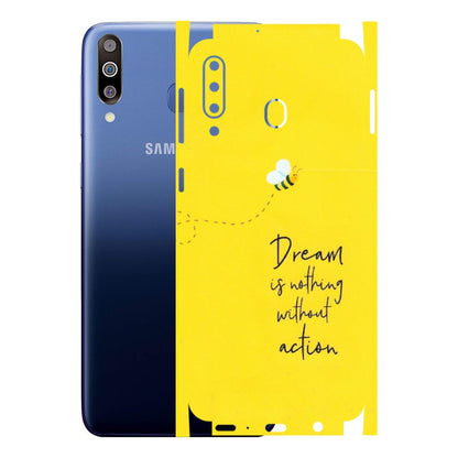 Samsung M/F/Note/Flip and C Phone Skins (All Models) - Dream Is Nothing Without Action - Matte Finish (M-138) Samsung Galaxy M30