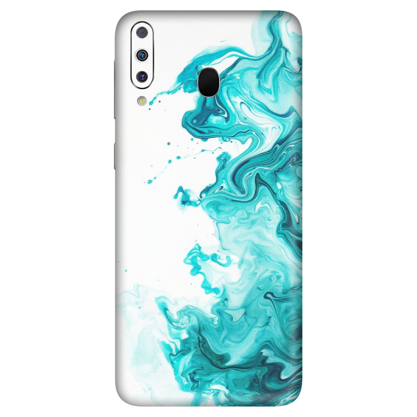 Samsung M/F/Note/Flip and C Phone Skins (All Models) - Sky Blue Abstract Colour - Matte Finish (M-146) Samsung Galaxy M30
