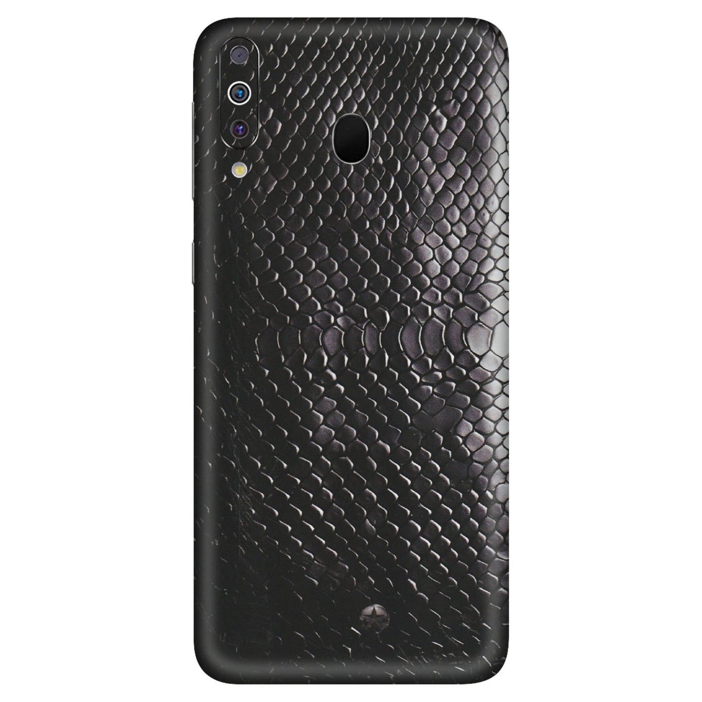 Samsung M/F/Note/Flip and C Phone Skins (All Models) - Black Snack Leather - Matte Finish (M-147) Samsung Galaxy M30