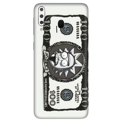 Samsung M/F/Note/Flip and C Phone Skins (All Models) - Rick And Morty Hundred Dollar Anime - Matte Finish (M-161) Samsung Galaxy M30