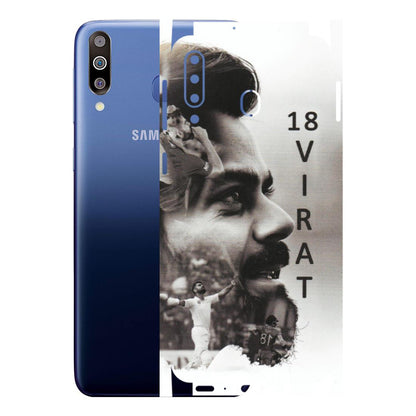 Samsung M/F/Note/Flip and C Phone Skins (All Models) - Virat Kohli Cricketer - Matte Finish (M-163) Samsung Galaxy M30
