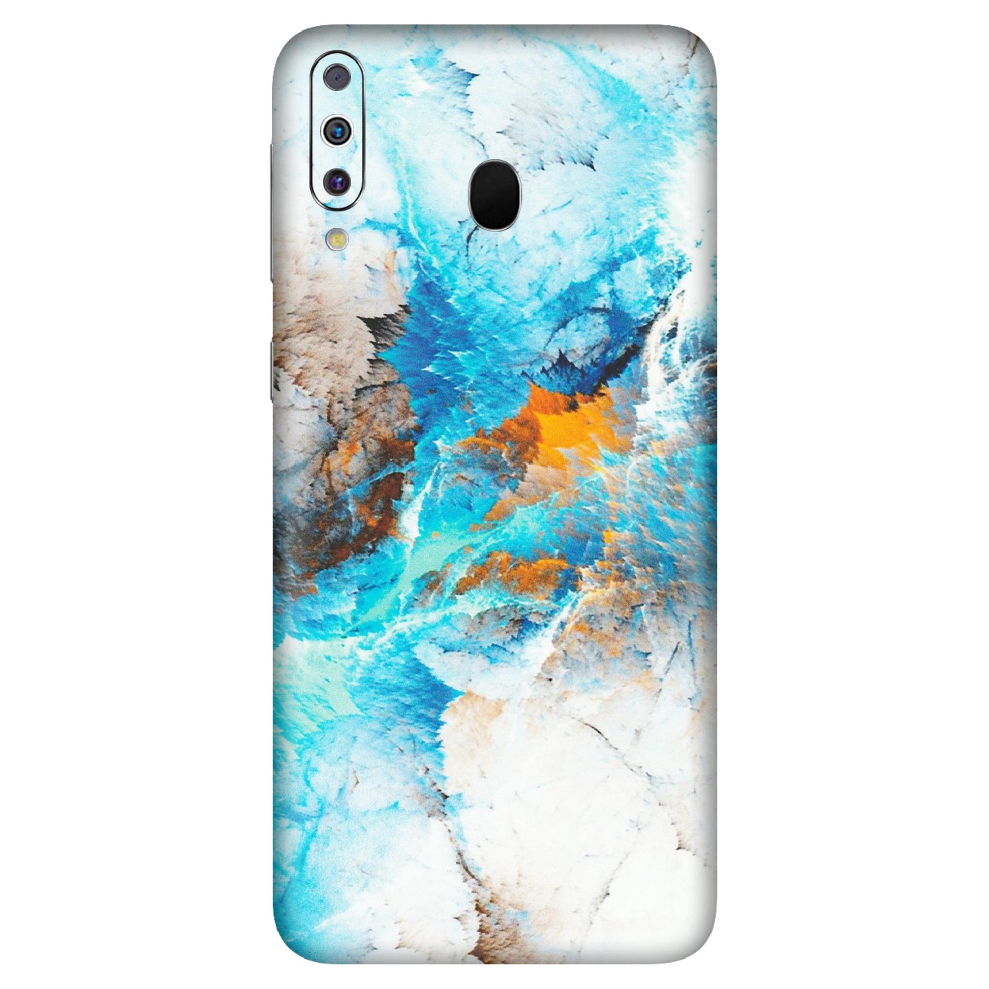 Samsung M/F/Note/Flip and C Phone Skins (All Models) - Blue Waves Abstract - Matte Finish (M-19) Samsung Galaxy M30