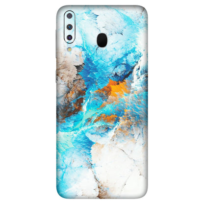 Samsung M/F/Note/Flip and C Phone Skins (All Models) - Blue Waves Abstract - Matte Finish (M-19) Samsung Galaxy M30