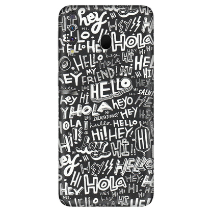 Samsung M/F/Note/Flip and C Phone Skins (All Models) - Hi Hello Doodles - Matte Finish (M-25) Samsung Galaxy M30