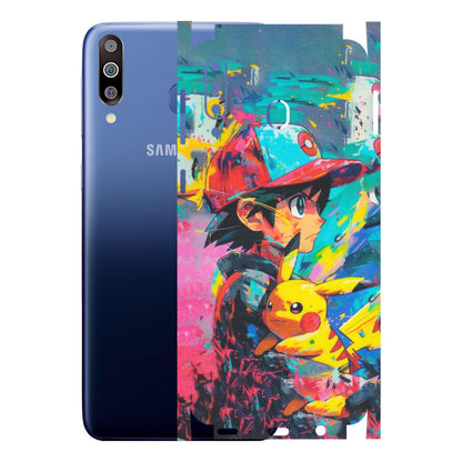 Samsung M/F/Note/Flip and C Phone Skins (All Models) - Ash & Pikachu - Matte Finish (M-26) Samsung Galaxy M30