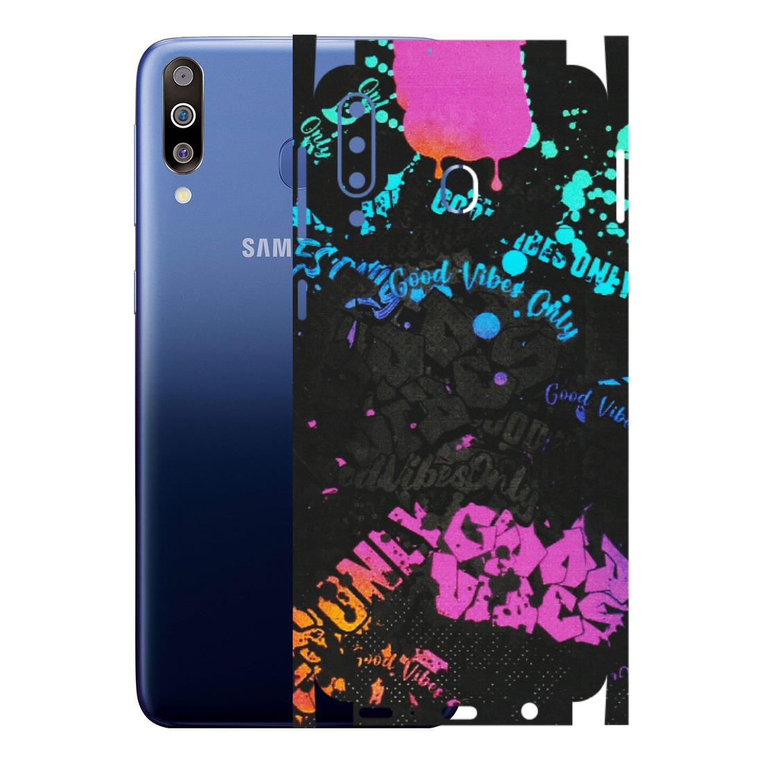 Samsung M/F/Note/Flip and C Phone Skins (All Models) - Majestic Black Vibes - Matte Finish (M-62) Samsung Galaxy M30