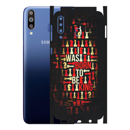 Samsung M/F/Note/Flip and C Phone Skins (All Models) - Born To Be King - Matte Finish (M-73) Samsung Galaxy M30