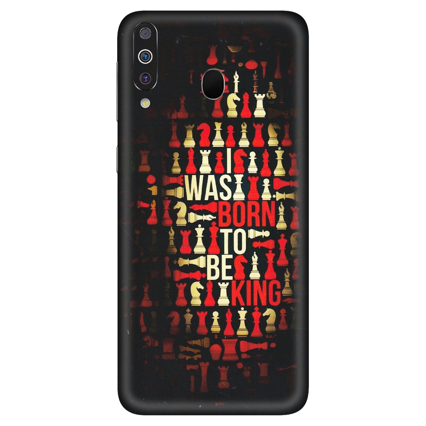 Samsung M/F/Note/Flip and C Phone Skins (All Models) - Born To Be King - Matte Finish (M-73) Samsung Galaxy M30