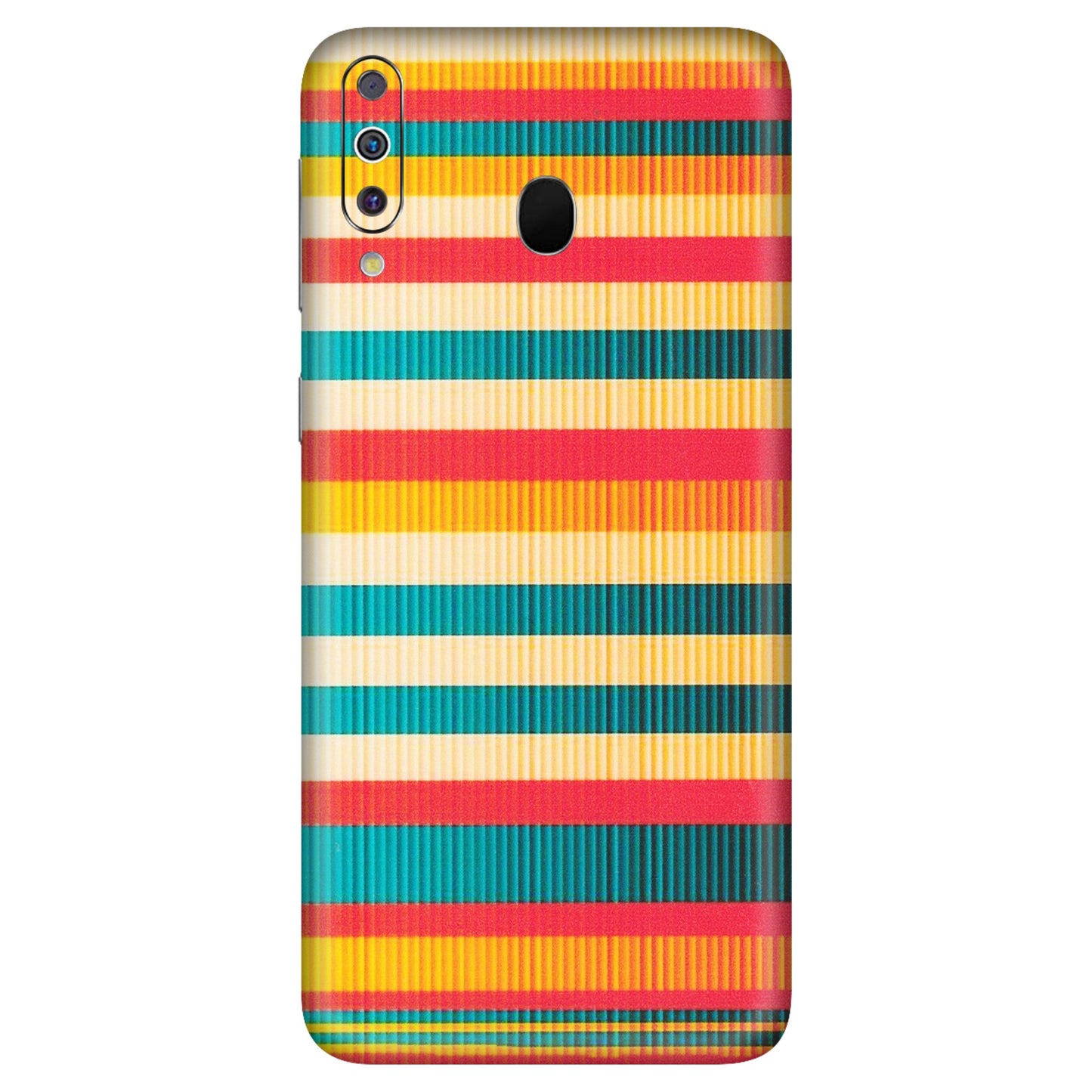 Samsung M/F/Note/Flip and C Phone Skins (All Models) - Colourful Stripes Soothing Effect - Matte Finish (M-86) Samsung Galaxy M30