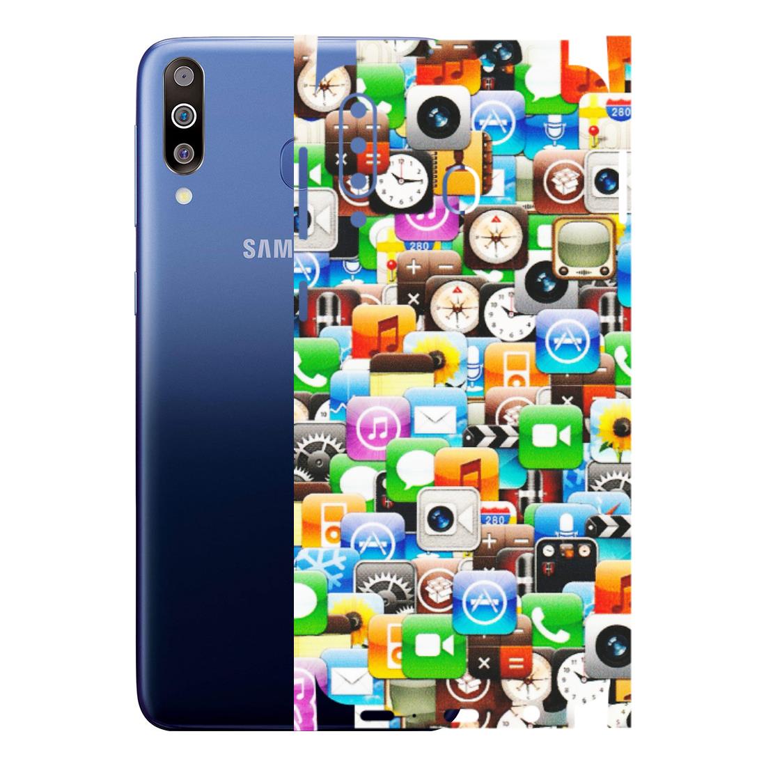 Samsung M/F/Note/Flip and C Phone Skins (All Models) - All Apple Icons - Matte Finish (M-93) Samsung Galaxy M30