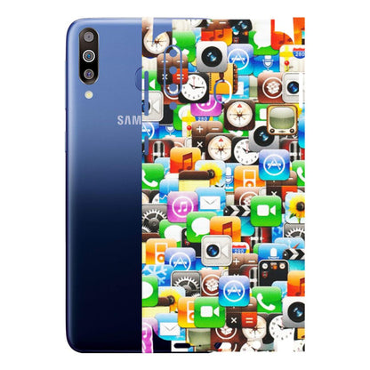 Samsung M/F/Note/Flip and C Phone Skins (All Models) - All Apple Icons - Matte Finish (M-93) Samsung Galaxy M30