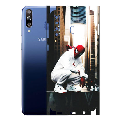 Samsung M/F/Note/Flip and C Phone Skins (All Models) - Sportsman Spider Man - Matte Finish (M-94) Samsung Galaxy M30