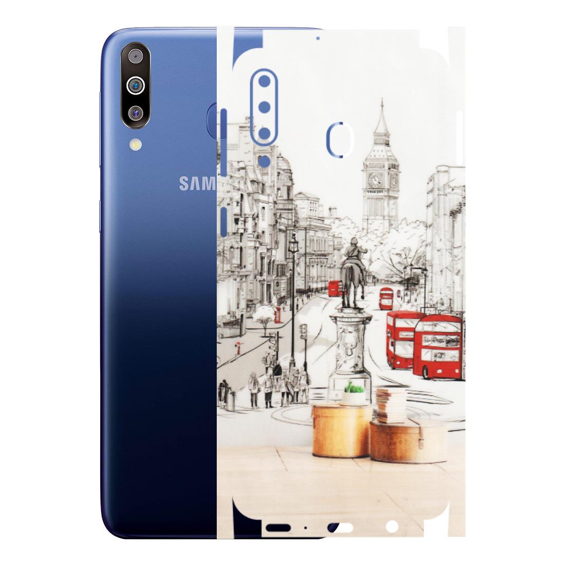 Samsung M/F/Note/Flip and C Phone Skins (All Models) - London Street - Transparent Finish (T-02) Samsung Galaxy M30