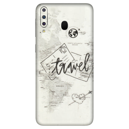 Samsung M/F/Note/Flip and C Phone Skins (All Models) - Travel Ticket - Transparent Finish (T-06) Samsung Galaxy M30