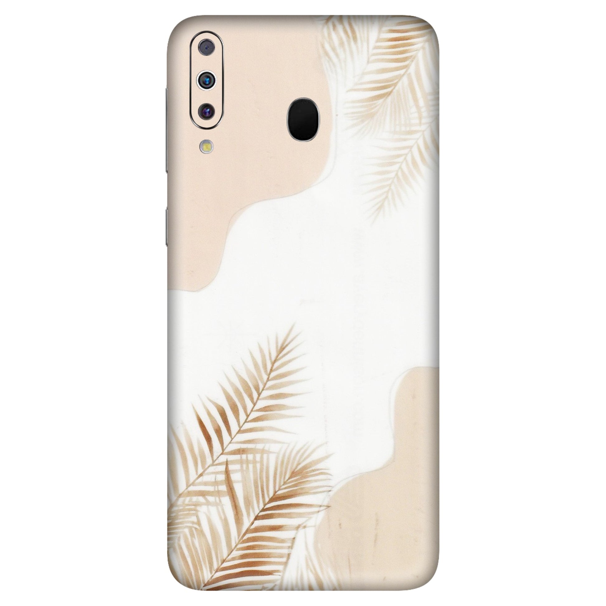 Samsung M/F/Note/Flip and C Phone Skins (All Models) - Gold Petals Abstract - Transparent Finish (T-08) Samsung Galaxy M30