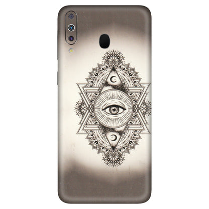 Samsung M/F/Note/Flip and C Phone Skins (All Models) - Illuminati Great Eye - Transparent Finish (T-14) Samsung Galaxy M30