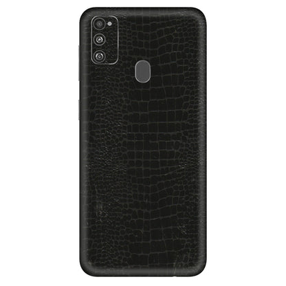 Samsung M/F/Note/Flip and C Phone Skins (All Models) - Snake Leather Black - 3D Embossed Finish (L-107) Samsung Galaxy M30S