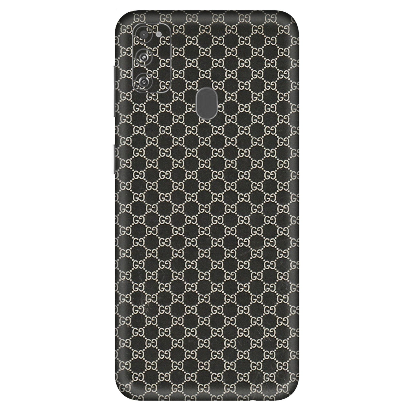 Samsung M/F/Note/Flip and C Phone Skins (All Models) - Black G Print - 3D Embossed Finish (L-109) Samsung Galaxy M30S