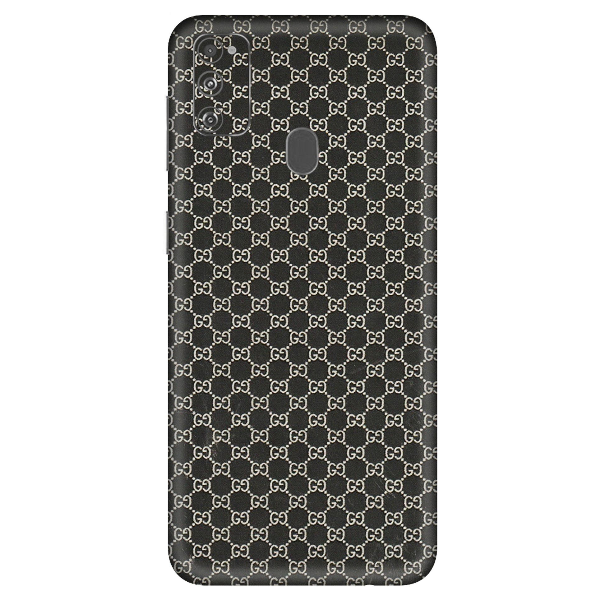 Samsung M/F/Note/Flip and C Phone Skins (All Models) - Black G Print - 3D Embossed Finish (L-109) Samsung Galaxy M30S