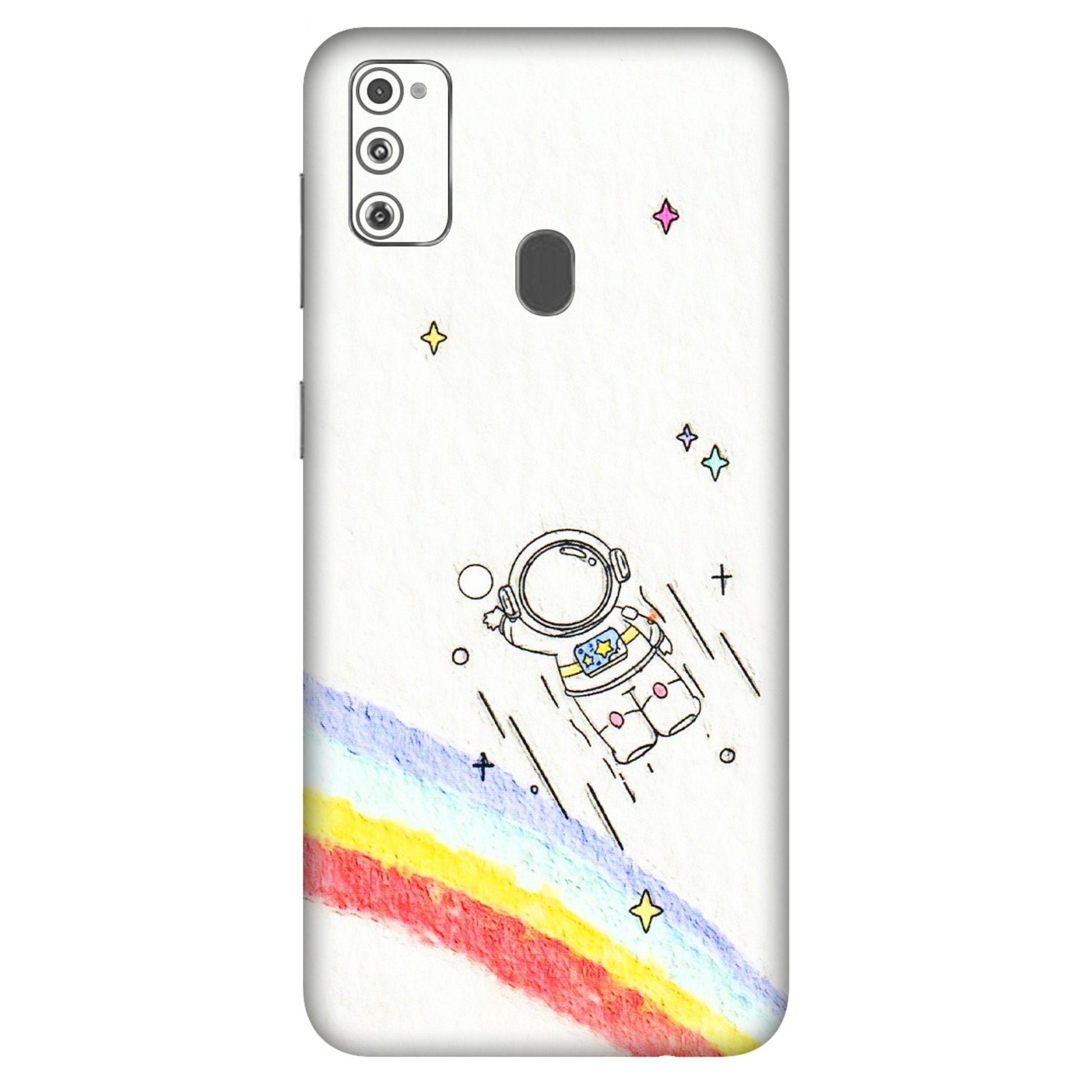 Samsung M/F/Note/Flip and C Phone Skins (All Models) - Milkyway Astronaut - 3D Embossed Finish (L-110) Samsung Galaxy M30S