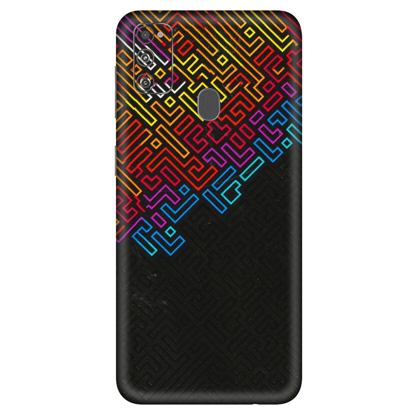 Samsung M/F/Note/Flip and C Phone Skins (All Models) - Dotme Pattern Art - 3D Embossed Finish (L-121) Samsung Galaxy M30S