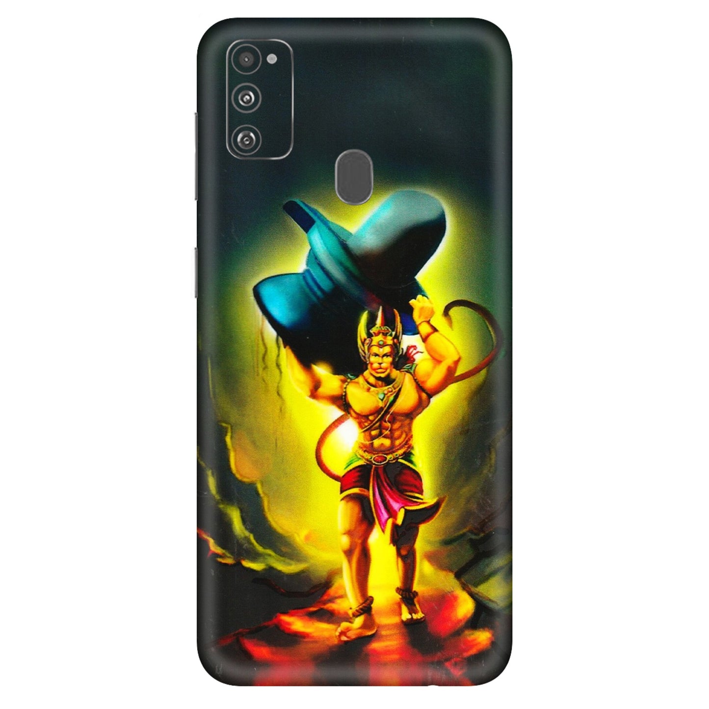 Samsung M/F/Note/Flip and C Phone Skins (All Models) - Hanuman Ji - 3D Embossed Finish (L-128) Samsung Galaxy M30S