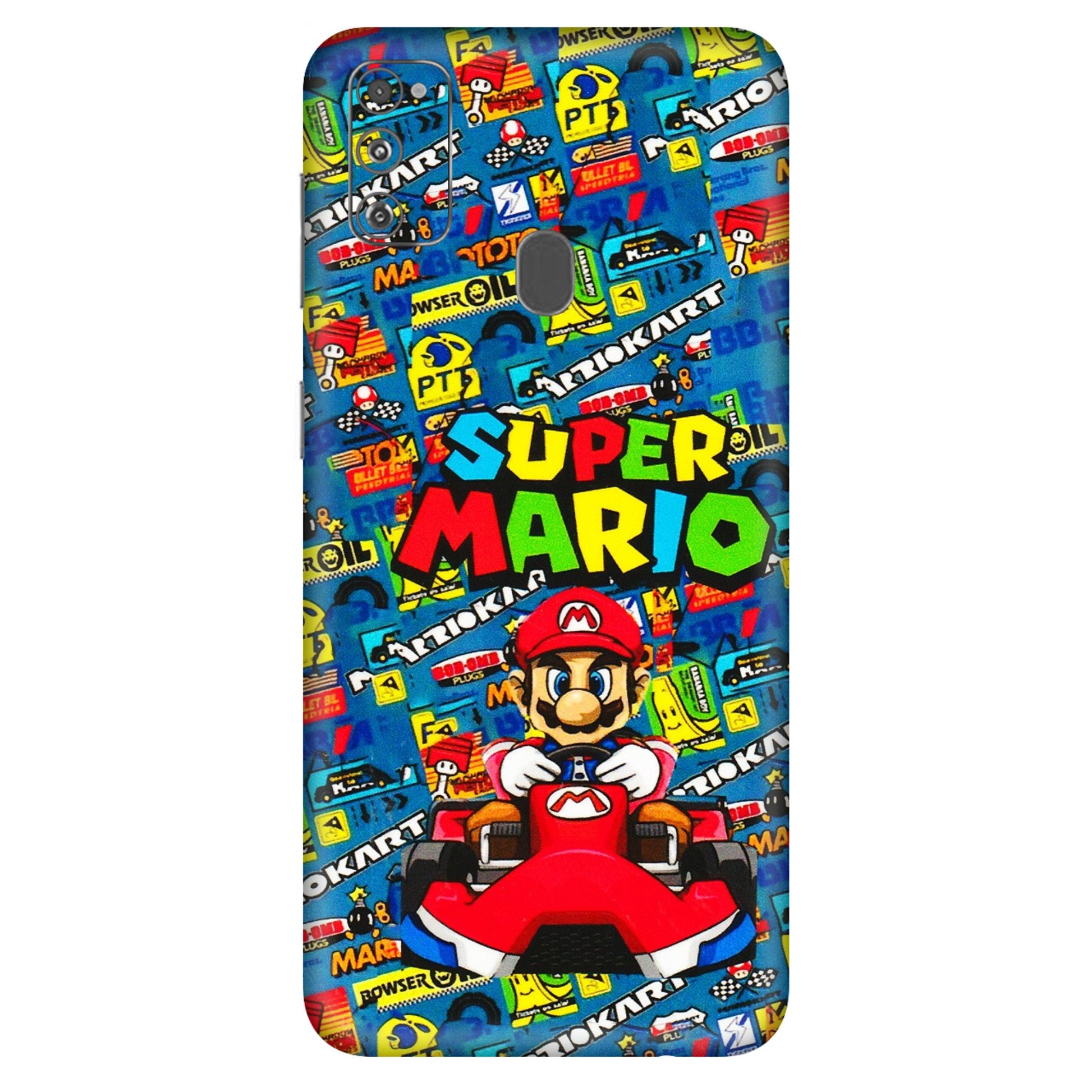 Samsung M/F/Note/Flip and C Phone Skins (All Models) - Super Mario Kart - 3D Embossed Finish (L-140) Samsung Galaxy M30S