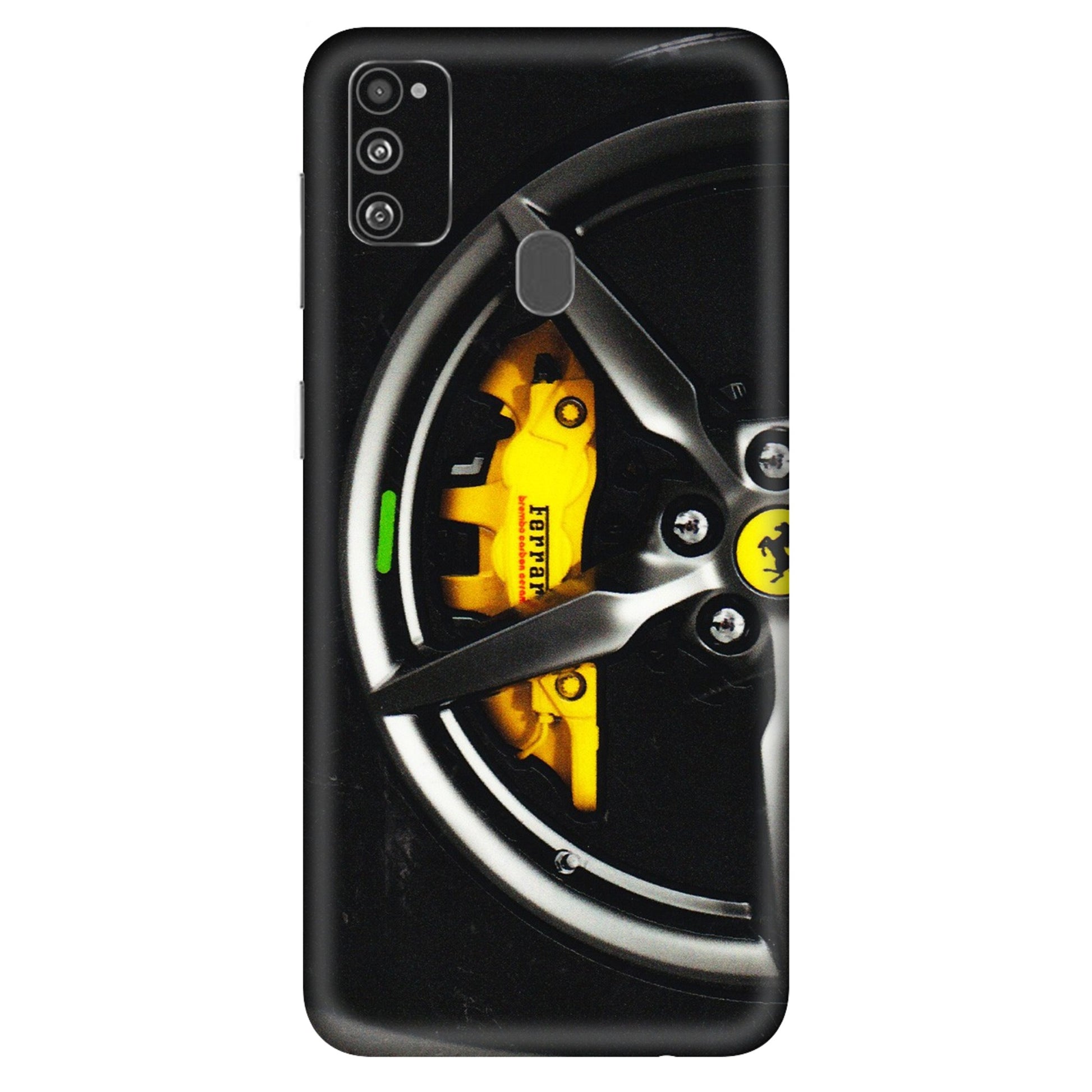 Samsung M/F/Note/Flip and C Phone Skins (All Models) - Ferrari Wheel Alloy - 3D Embossed Finish (L-173) Samsung Galaxy M30S