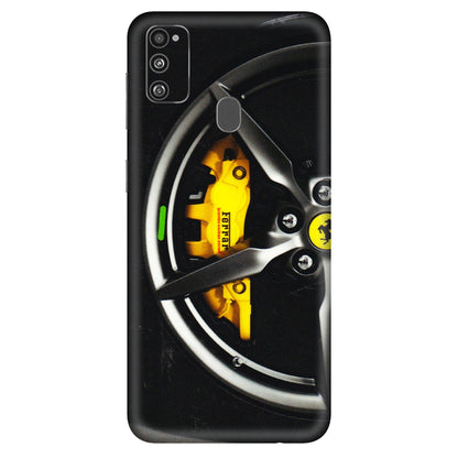 Samsung M/F/Note/Flip and C Phone Skins (All Models) - Ferrari Wheel Alloy - 3D Embossed Finish (L-173) Samsung Galaxy M30S