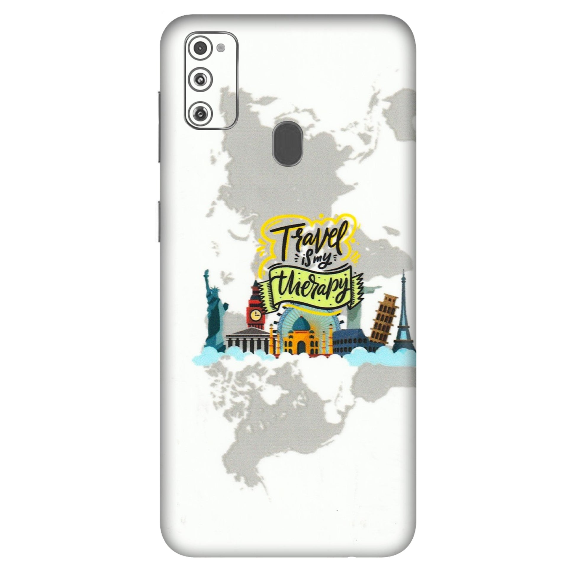 Samsung M/F/Note/Flip and C Phone Skins (All Models) - Travel Therapy - 3D Embossed Finish (L-199) Samsung Galaxy M30S
