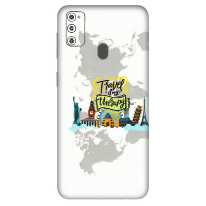Samsung M/F/Note/Flip and C Phone Skins (All Models) - Travel Therapy - 3D Embossed Finish (L-199) Samsung Galaxy M30S