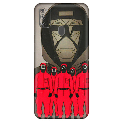 Samsung M/F/Note/Flip and C Phone Skins (All Models) - Squid Game Hero - 3D Embossed Finish (L-245) Samsung Galaxy M30S