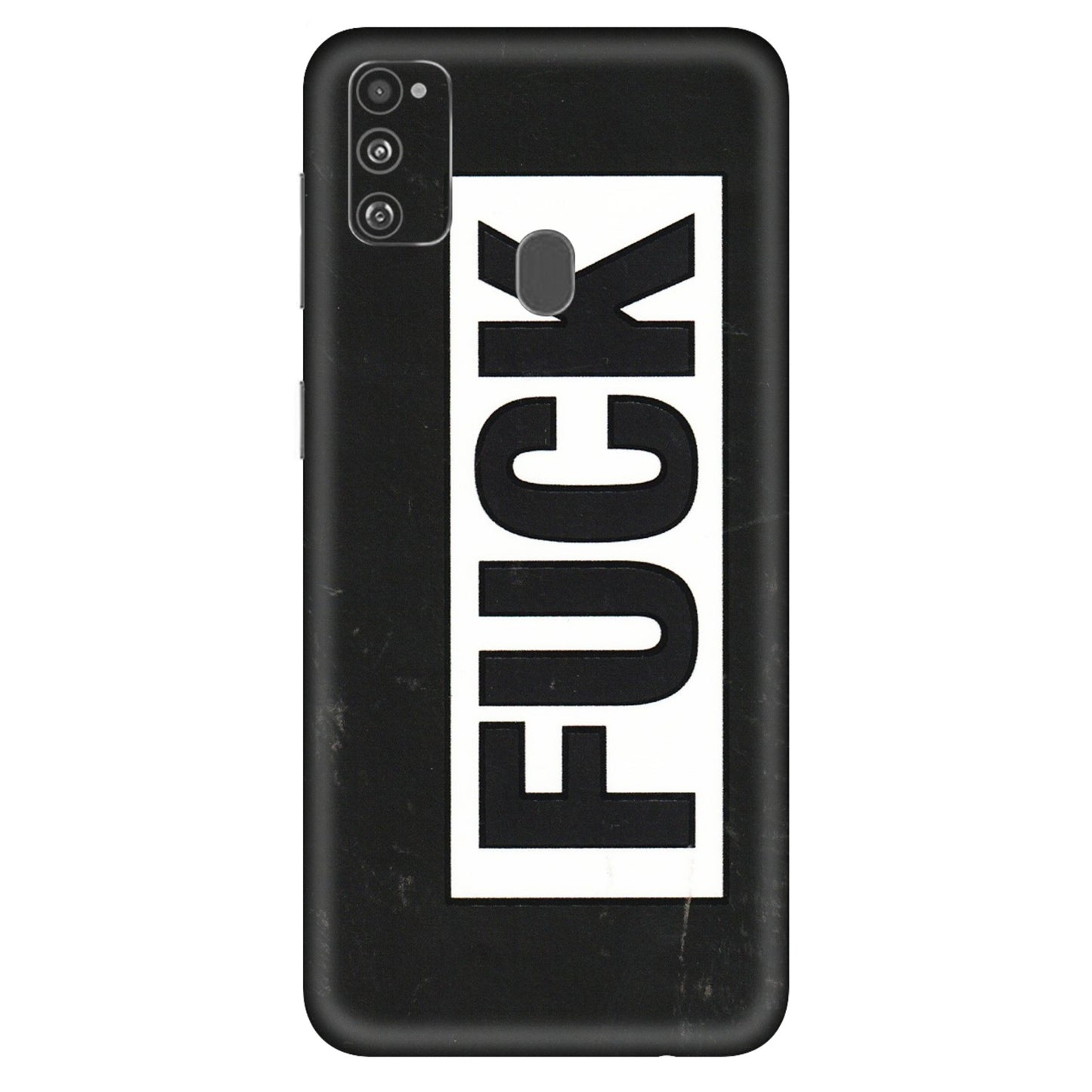 Samsung M/F/Note/Flip and C Phone Skins (All Models) - The F Word - 3D Embossed Finish (L-255) Samsung Galaxy M30S