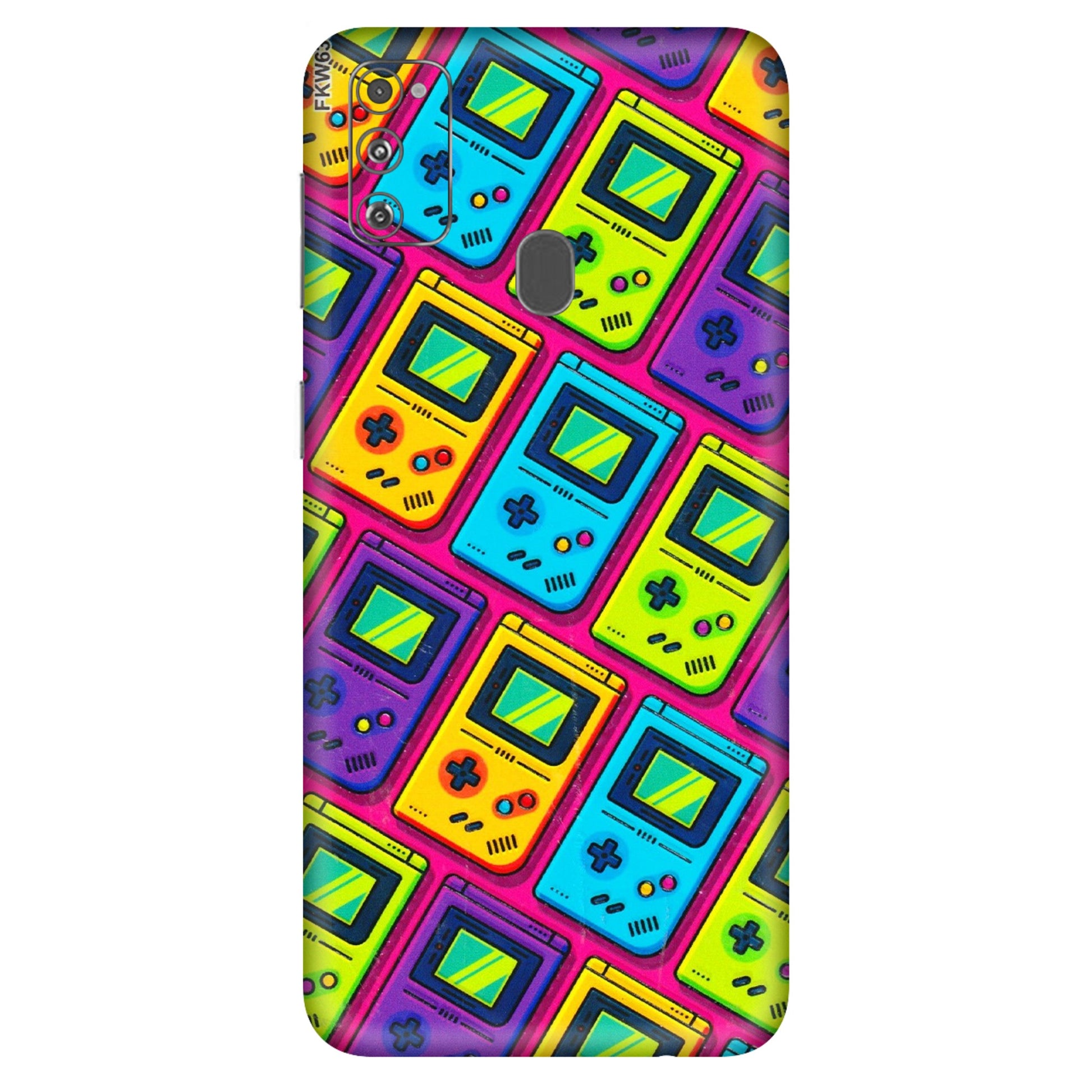 Samsung M/F/Note/Flip and C Phone Skins (All Models) - Gameboy Colourful - 3D Embossed Finish (L-266) Samsung Galaxy M30S