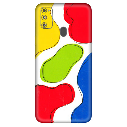 Samsung M/F/Note/Flip and C Phone Skins (All Models) - RGB Colour Paint - 3D Embossed Finish (L-284) Samsung Galaxy M30S