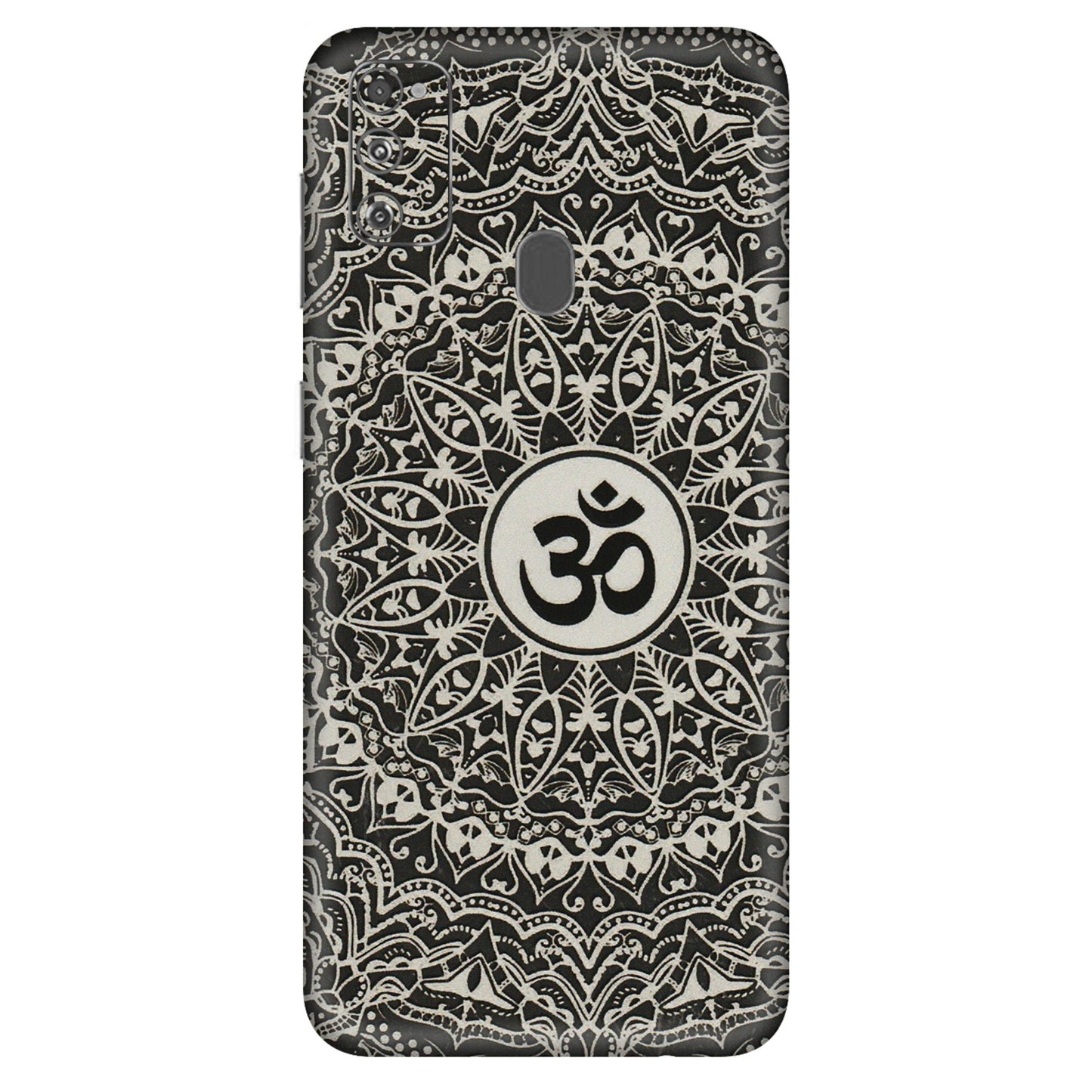 Samsung M/F/Note/Flip and C Phone Skins (All Models) - Aum Elegant Mandala - 3D Embossed Finish (L-62) Samsung Galaxy M30S