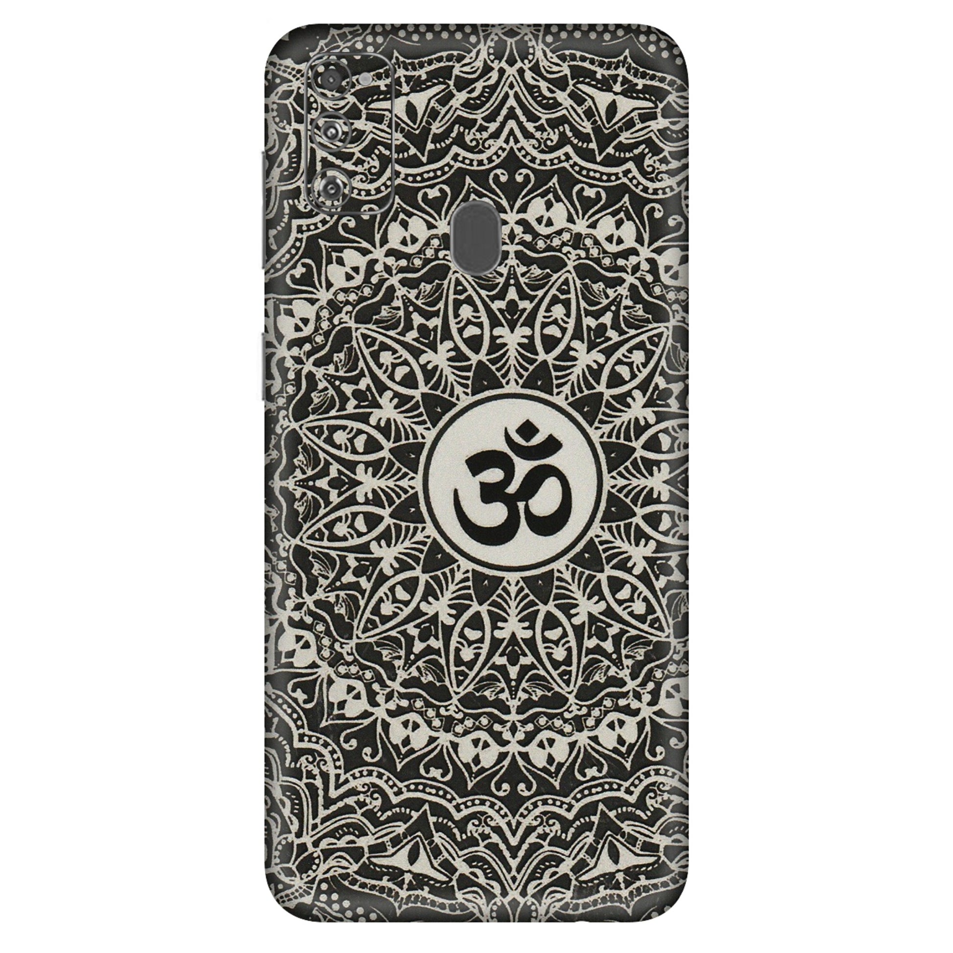 Samsung M/F/Note/Flip and C Phone Skins (All Models) - Aum Elegant Mandala - 3D Embossed Finish (L-62) Samsung Galaxy M30S