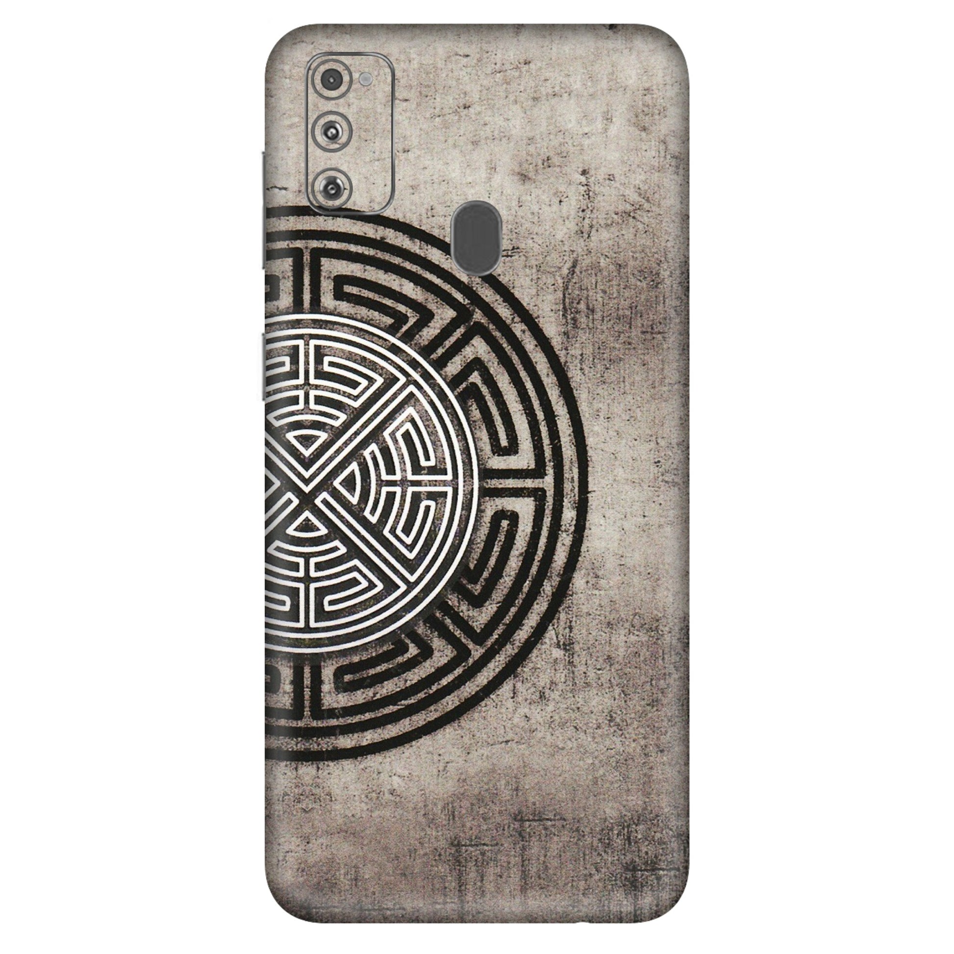 Samsung M/F/Note/Flip and C Phone Skins (All Models) - Mysterious Circular Design - 3D Embossed Finish (L-63) Samsung Galaxy M30S
